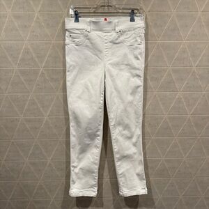 Spanx Jeans Womens Size Medium White Ankle Jegging Stretch Slimming Pants